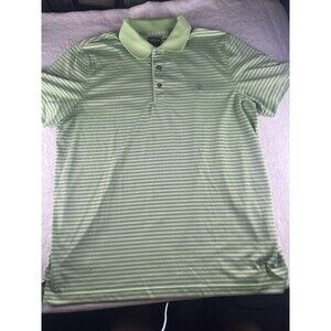 IZOD Golf Polo Shirt Men’s Striped Short Sleeve | Size Large